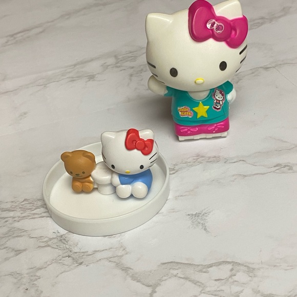 Hello Kitty Sanrio McDonalds Toy Spinning Cake Topper Sitting collection figures - Picture 13 of 13